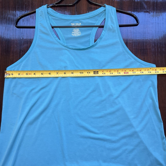 Tek Gear Essential Gear Womens Tank Top Blue Teal Racerback Breathable Size XL - Picture 9 of 9